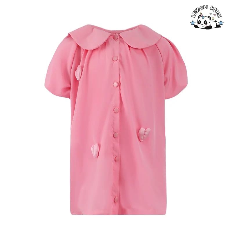 LEZONKIDS - Customizable New Cute Summer Dress Girls Children's Short Sleeve Cartoon Cinnamoroll O-Neck Dress